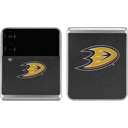 NHL Anaheim Ducks Distressed Galaxy Z Flip4 5G Skin
